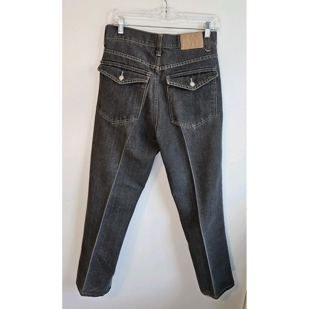Vtg Red Ape Jeans Men 30x30 Black Jeans Embroidered Baggy Hip-Hop Skater Y2K